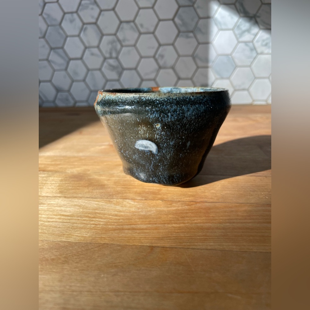 Handcrafted Blue Ceramic Bowl - Picture 5 of 8